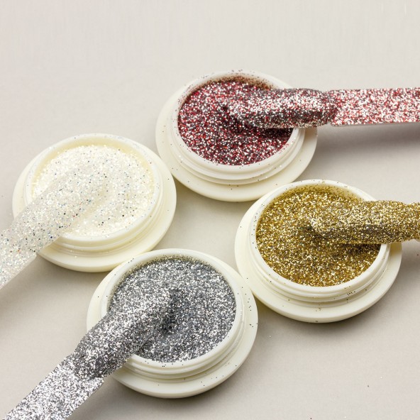 Silver - Chrome Glitter Flash Polvere e Pigmenti per unghie