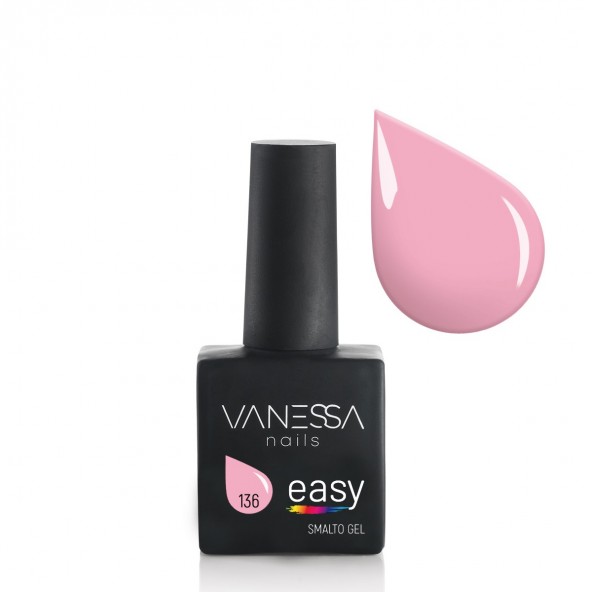 Colore n. 136 - Smalto Vanessa Easy 8 ml Semipermanente Easy