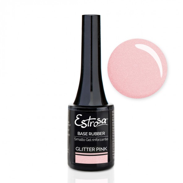 Glitter Pink - Base Rubber Gel 14 ml Primer e basi assortite