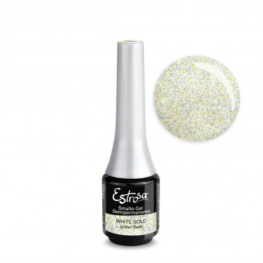 White Gold Glitter Flash - Smalto semipermanente 7ml Semipermanente classico