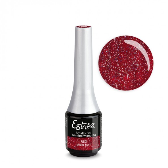 Red Glitter Flash - Smalto semipermanente 7ml Semipermanente classico