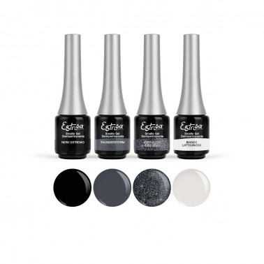 Black Grey - Set Smalto Semipermanente Set Smalto Semipermanente