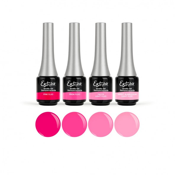 Set semipermanente Pink Bubble Set Smalto Semipermanente