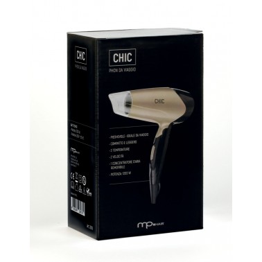 Phon Chic 1200W pieghevole Phon Asciugacapelli