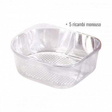 Vaschetta Pedicure BATH Spa in ABS con 5 ricambi Pedicure
