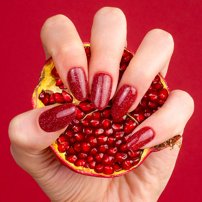 Nail art natalizia Estrosa golosa top coat gold cat eye